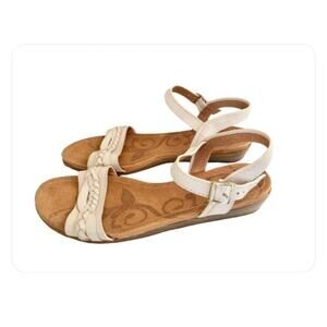 Nurture Marrlowe Women's Shoes Sandals White Braided Leather Size 9.5